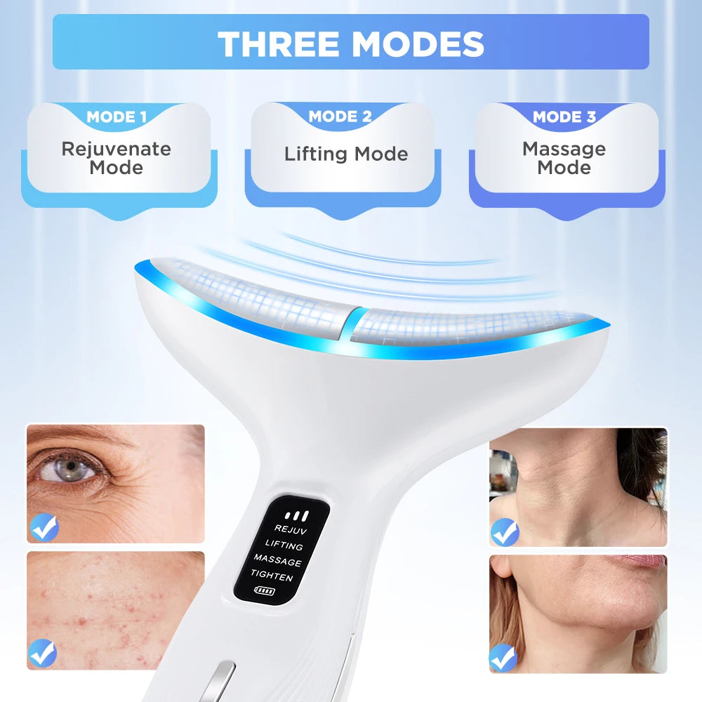 Electric Beauty Device Neck Face Lifting Machine Portable Mini Facial Massager