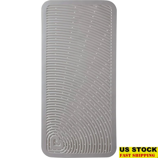 Non Slip Baby Bath Mat Cushioned Shower Mat with Suction Cups Drain Holes Toddler Essential Soft Spot Tub Safety