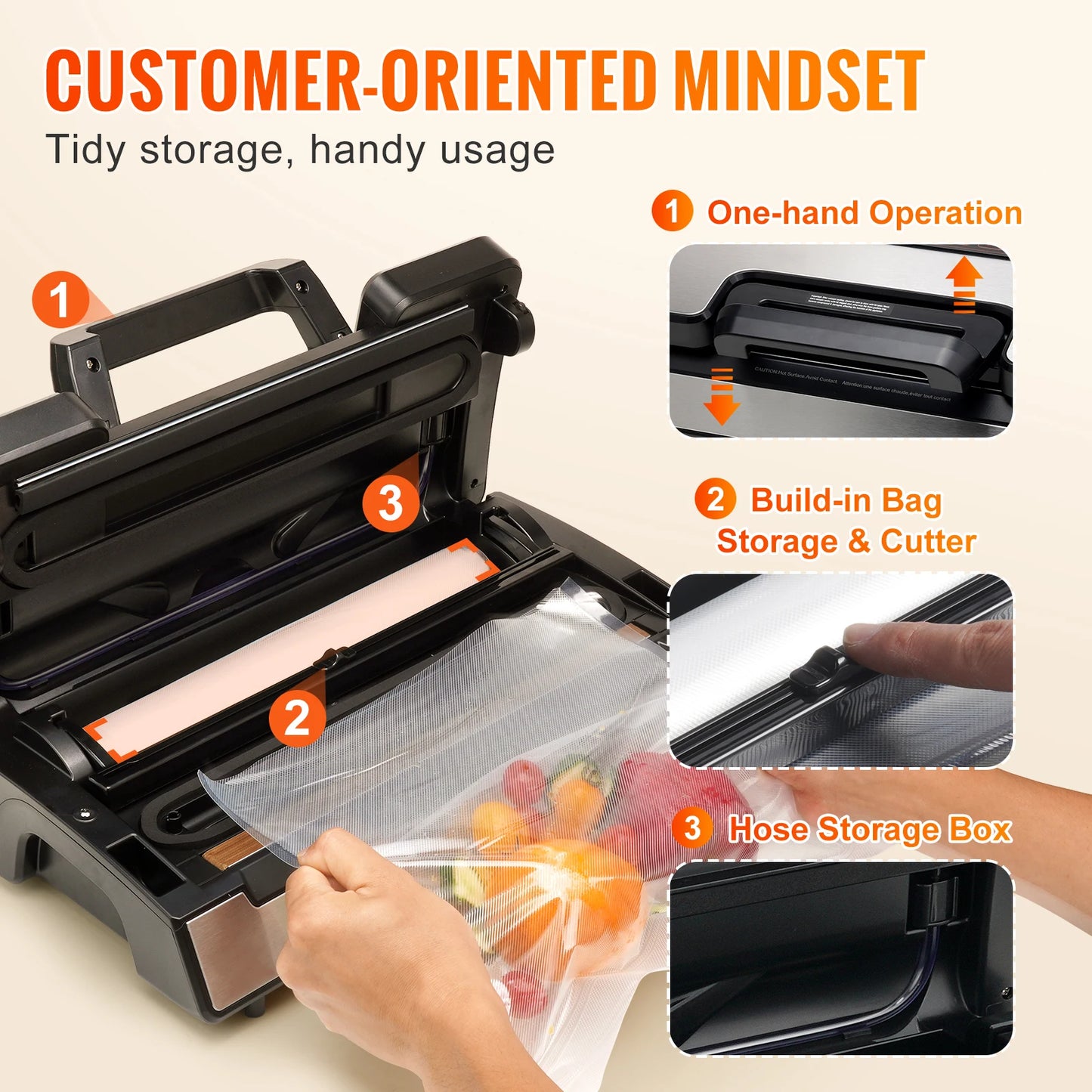 SucceBuy 90Kpa 130W Vacuum Sealer 30cm For Home Kitchen