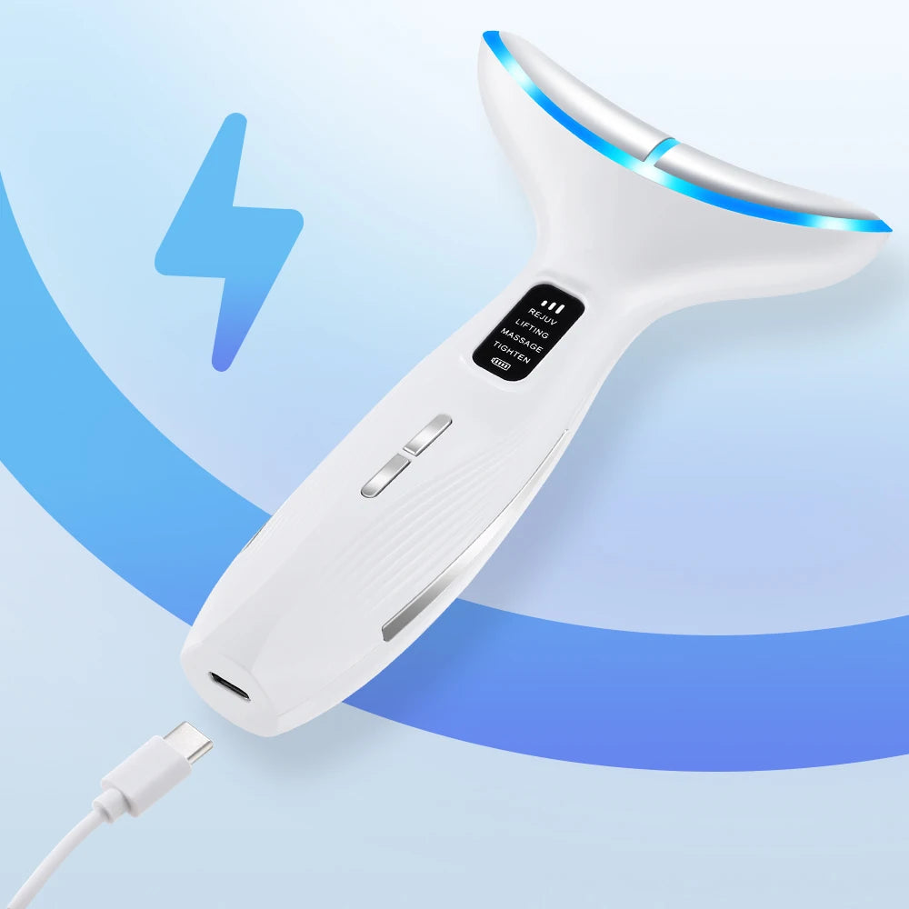 Electric Beauty Device Neck Face Lifting Machine Portable Mini Facial Massager