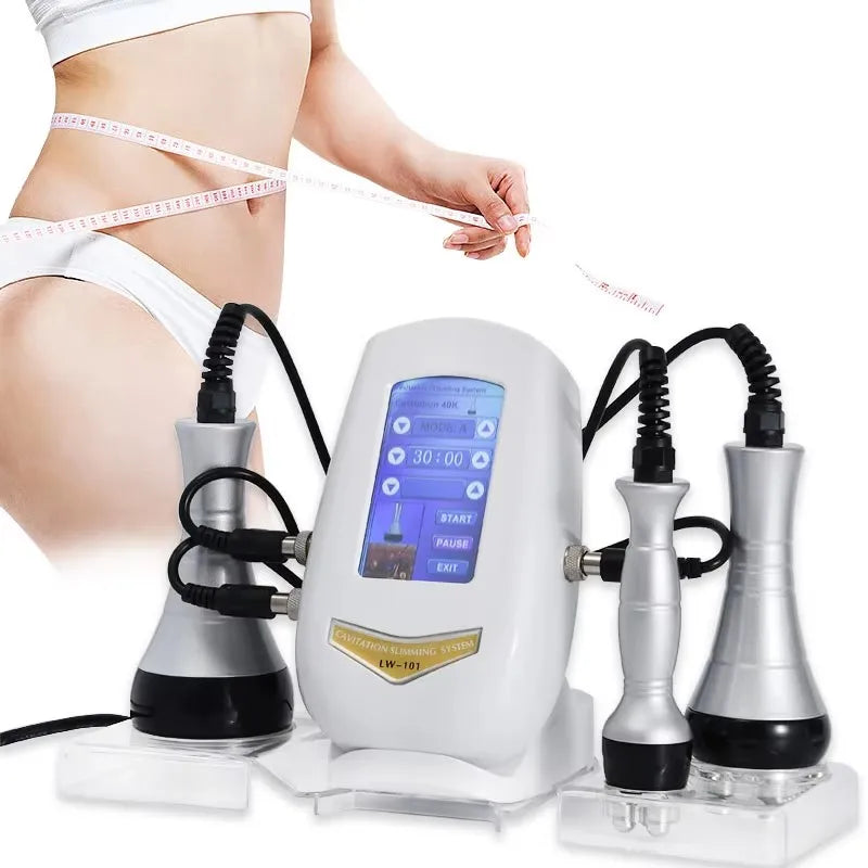 3 In 1 Cavitation Machine Body Slimming Massager Multi Functional Device Face Body Tightening Lifting Home Use Skincare Tool