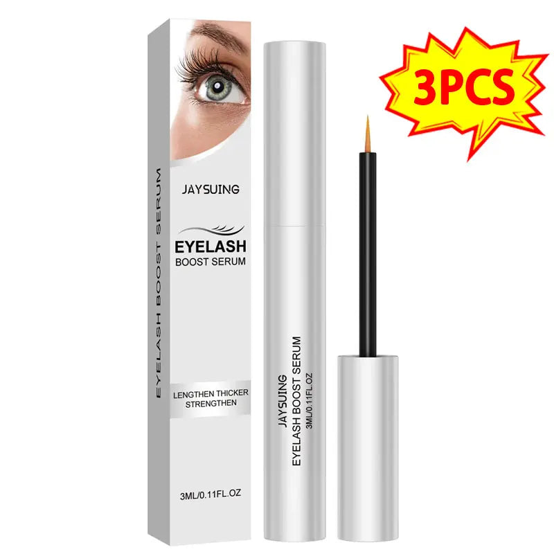 3pcs Set Curling Mascara Eyebrow Growth Thick Slender Eyelash Extension Waterproof Silk Fiber Mascara