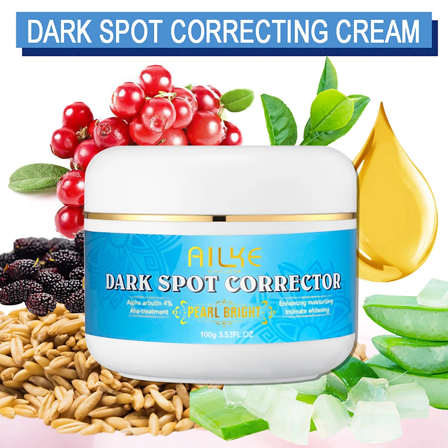 AILKE Multi Vitamin Whitening Body Lotion with Vitamins A E B3 B5 for Increased Skin Radiance Even Skin Tone and Moisturizing Hydration