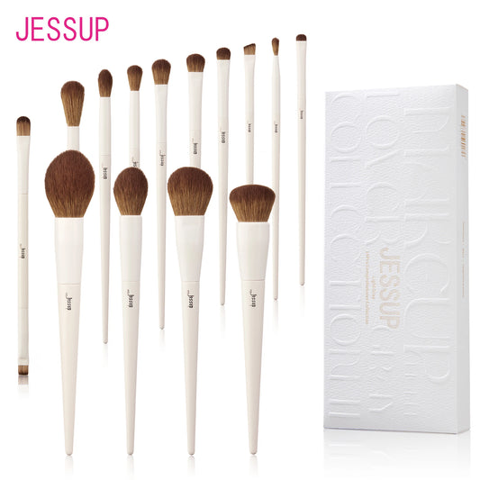 Jessup Makeup Brushes Set 14 Pieces Contour Foundation Powder Eyeshadow Highlight Blending Concealer Liner Model T336