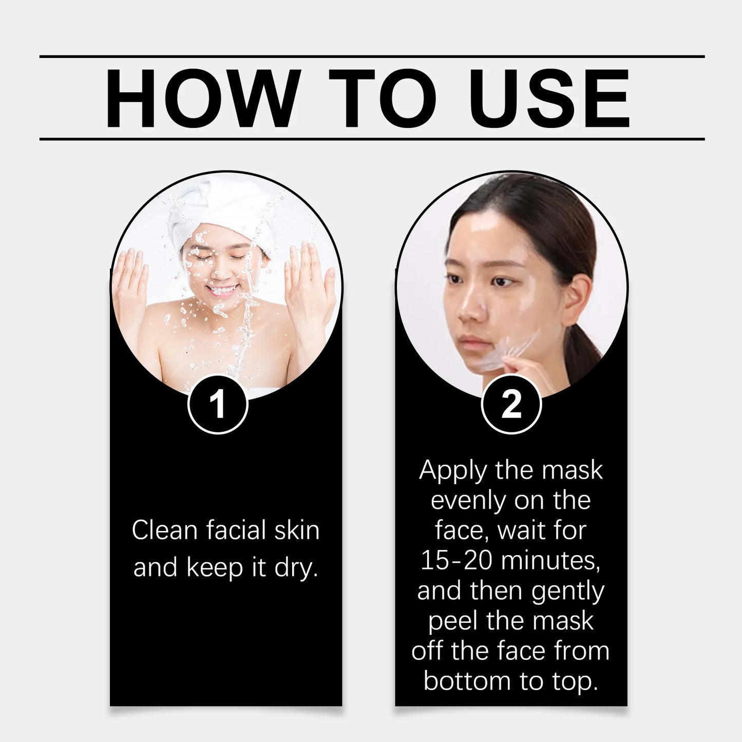 OUHOE Collagen Peel Off Mask 60g Collagen Peel and Tear Mask Gently Cleanses Pores Facial Oil Control Hydrating Mask