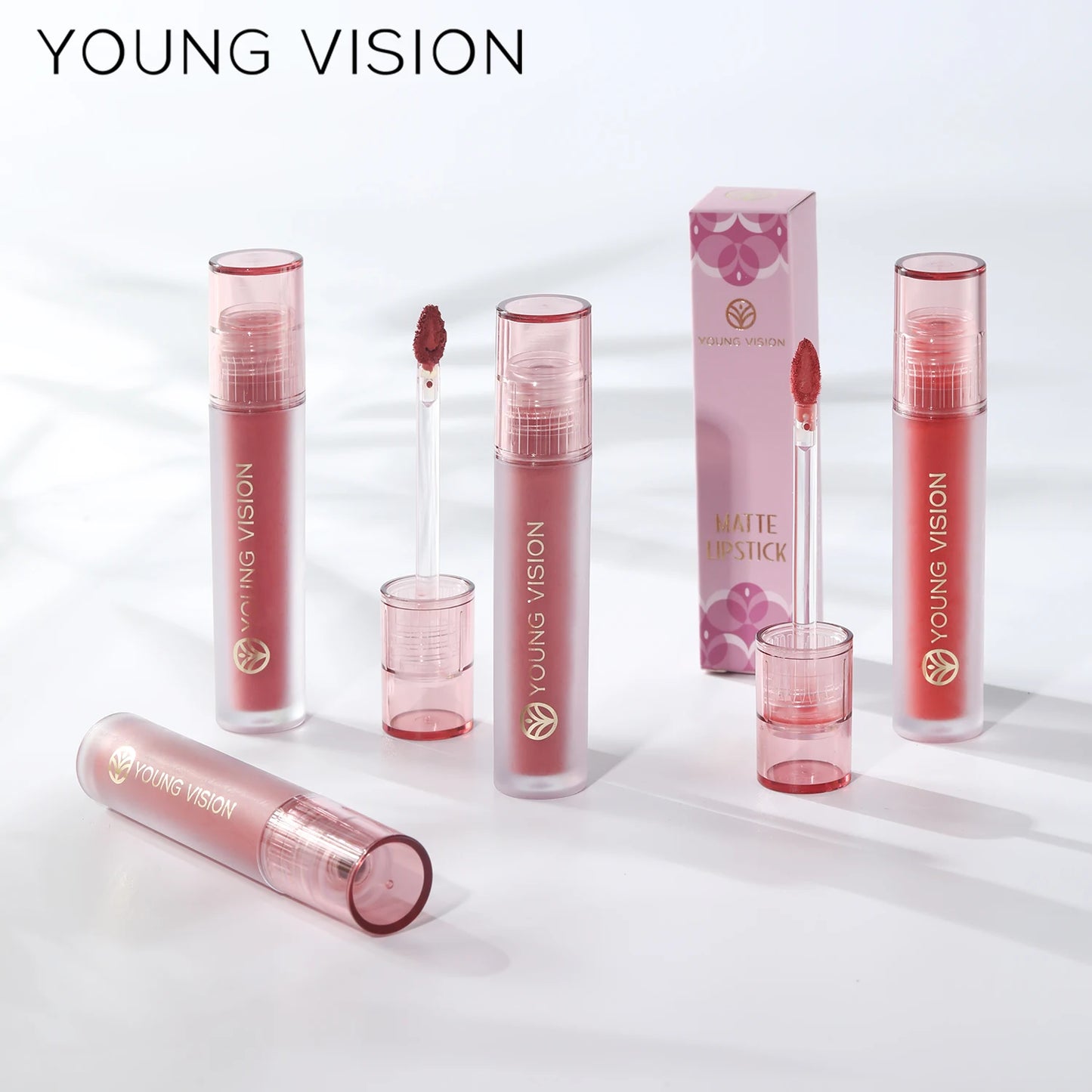 Young Vision 6 Color Matte Velvet Lip Paste Non Sticky Long Lasting Liquid Lipstick